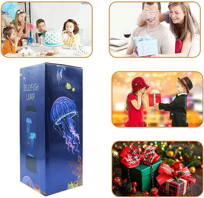 Jellyfish Tank Table Lamp with Color Changing Light for Room Mood Light for Relax LED Jellyfish Lamp